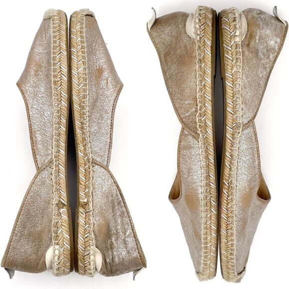 Rag & Bone Georgie Silver Platinum Espadrille Slip-On Shoe Women’s Size 39.5 | 9 - Picture 6 of 16